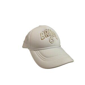 Bride Hat White Mesh Adjustable Cap Simply Southern Bridal Accessories